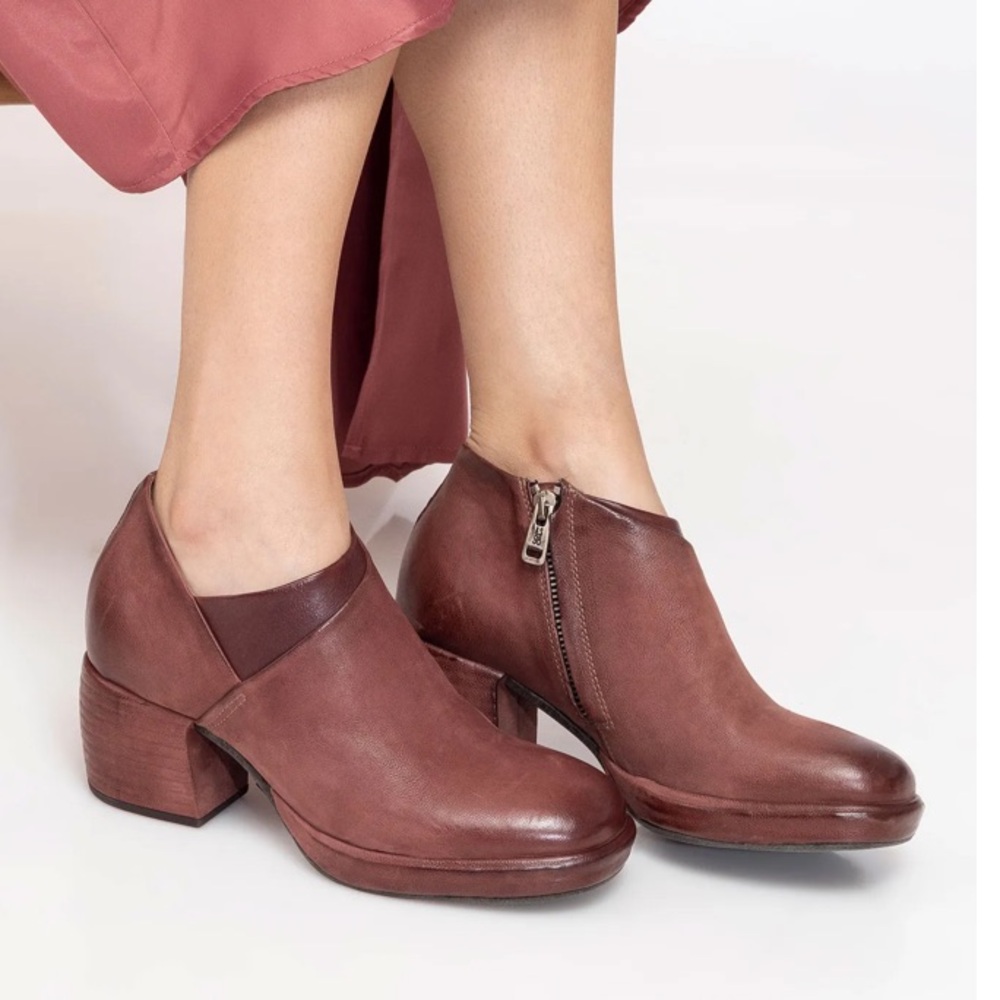 A.S.98  Leather Ankle Boots A.S.98 Carisma Block Heel EU 37 US 6.5–7
